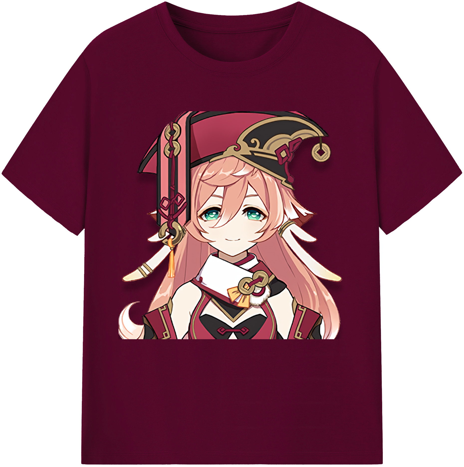 げんし神 ヤンフェイ genshin Yanfei レディースカジュアルプリントTシャツ（綿100％）